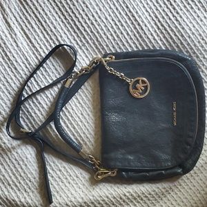 Michael Kors Black leather Large shoulder bag satchel